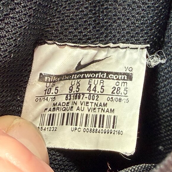 Nike Toki Camo TXT Sneakers Men's Size 10.5 Black Canvas Low Lace Skate Shoes - Picture 11 of 11